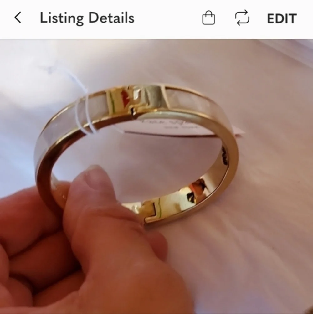 Kate Spade punch hinged bracelet NWT‎ - Picture 5 of 6